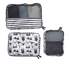 Load image into Gallery viewer, 3 Piece Packing Cube Travel Set: Lace