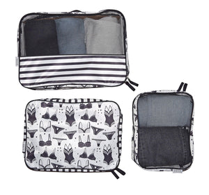 3 Piece Packing Cube Travel Set: Lace