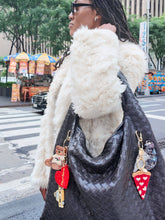 Load image into Gallery viewer, Hand-painted Taxicab Bag Charm &amp; Keychain | Eco-Friendly