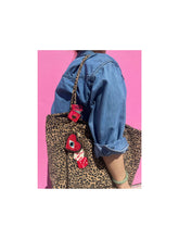 Load image into Gallery viewer, Hand-painted Lucky Eye Heart Bag Charm + Keychain