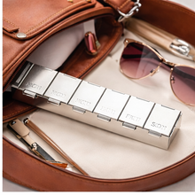 Load image into Gallery viewer, Zara Silver Plated Weekly Pill Box Organizer