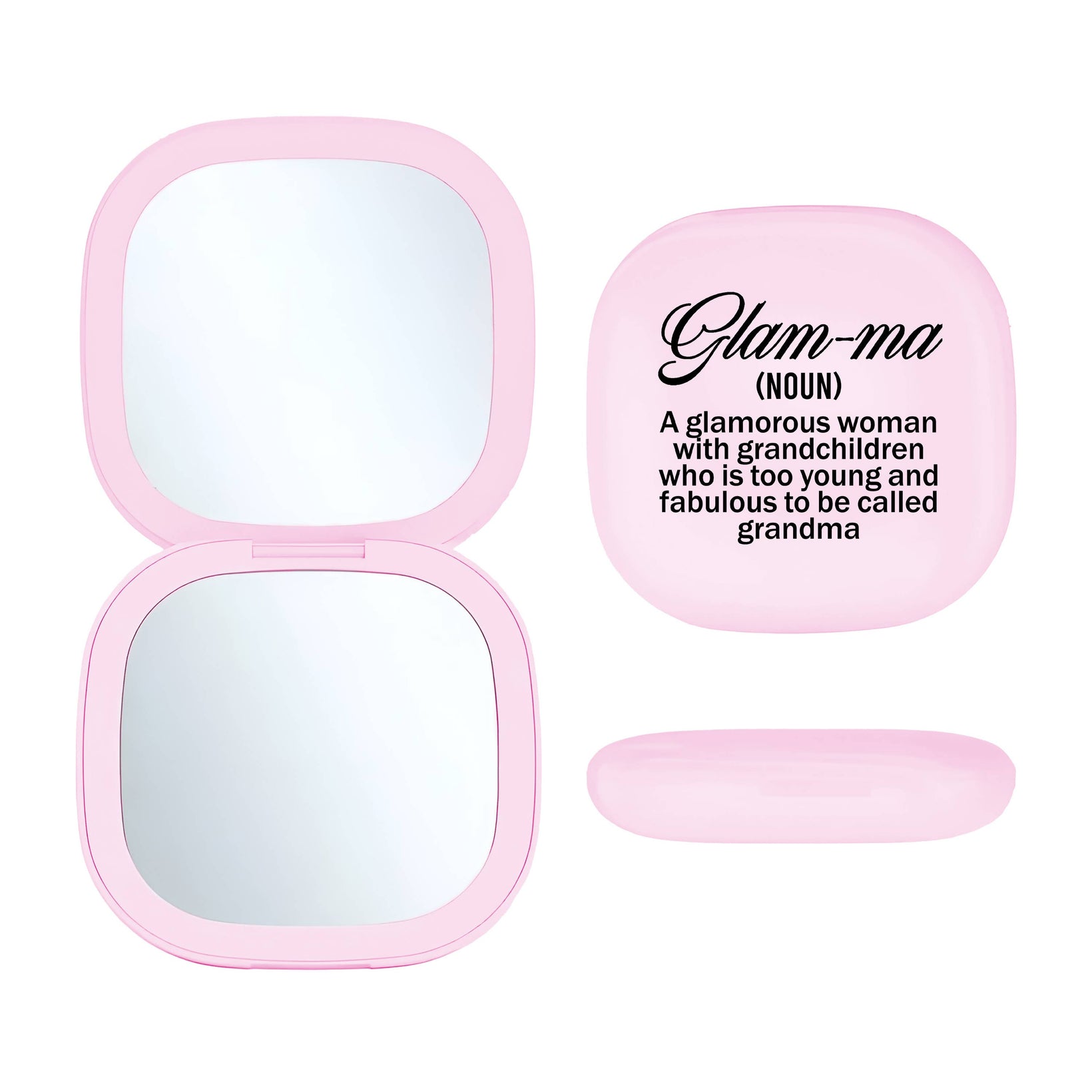 LED Compact Mirror (Pink) - Glamma