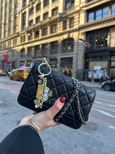 Load image into Gallery viewer, Hand-painted Taxicab Bag Charm &amp; Keychain | Eco-Friendly