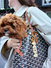 Load image into Gallery viewer, Hand-painted Candy Bag Charm + Keychain | Eco-Friendly: Beige