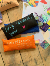 Load image into Gallery viewer, Overthinking my life lavender eyebag