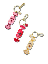 Load image into Gallery viewer, Hand-painted Candy Bag Charm + Keychain | Eco-Friendly: Beige