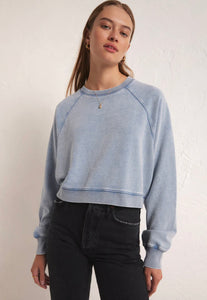 Crop Knit Sweatshirt