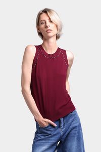 Viscose Studded Top