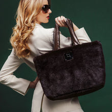 Load image into Gallery viewer, Duplex Faux Fur Reversible Tote