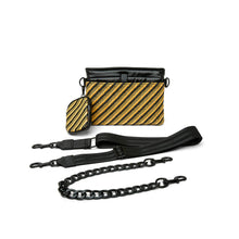 Load image into Gallery viewer, Raffia striped bumbag Crossbody