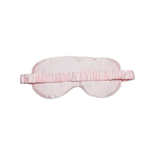 Load image into Gallery viewer, Champagne Eye Mask &amp; Blush Pillowcase Satin Set