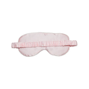 Champagne Eye Mask & Blush Pillowcase Satin Set