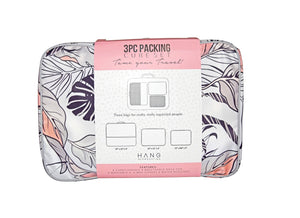 3 Piece Packing Cube Travel Set: Lace