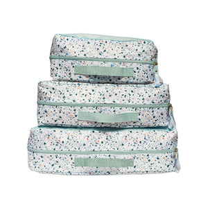 3 Piece Packing Cube Travel Set: Lace