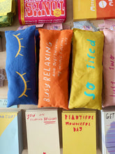 Load image into Gallery viewer, Overthinking my life lavender eyebag