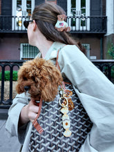 Load image into Gallery viewer, Hand-painted Candy Bag Charm + Keychain | Eco-Friendly: Beige