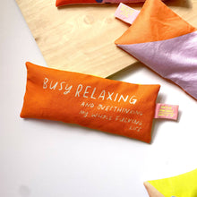 Load image into Gallery viewer, Overthinking my life lavender eyebag