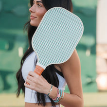 Load image into Gallery viewer, "Rally" Pickleball with Pink &amp; Green Hair Tie Bracelets: Medium