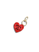 Load image into Gallery viewer, Hand-painted Rock n Roll Heart Bag Charm + Keychain: Silver