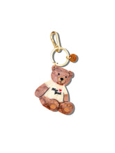 Load image into Gallery viewer, Hand-painted New York Teddy Bear Bag Charm + Keychain | Eco-Friendly