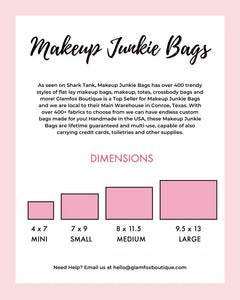 Makeup Junkie Bags - Blush Monarch